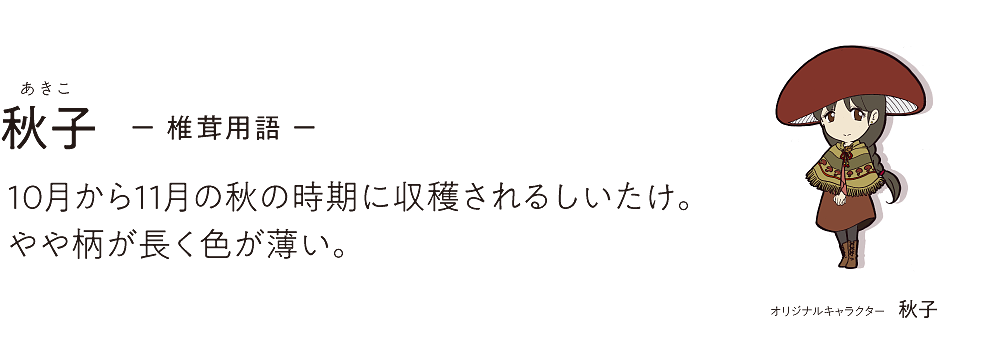 山嵜椎茸園 椎茸の名前 あ行 伊勢の国特産 原木栽培 乾しいたけ